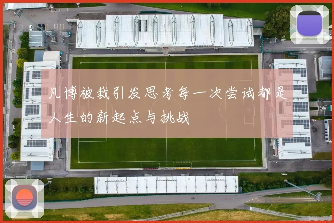 凡博被裁引发思考每一次尝试都是人生的新起点与挑战
